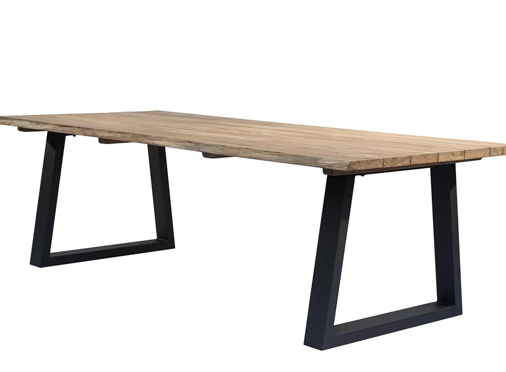 Outdoor Tisch Teak mit Baumkante