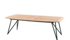 Teak Gartentisch filigran 250x110cm mit einem Metallgestell