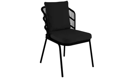 Gartenstuhl Stoff mit einem Aluminium Gestell und Polster