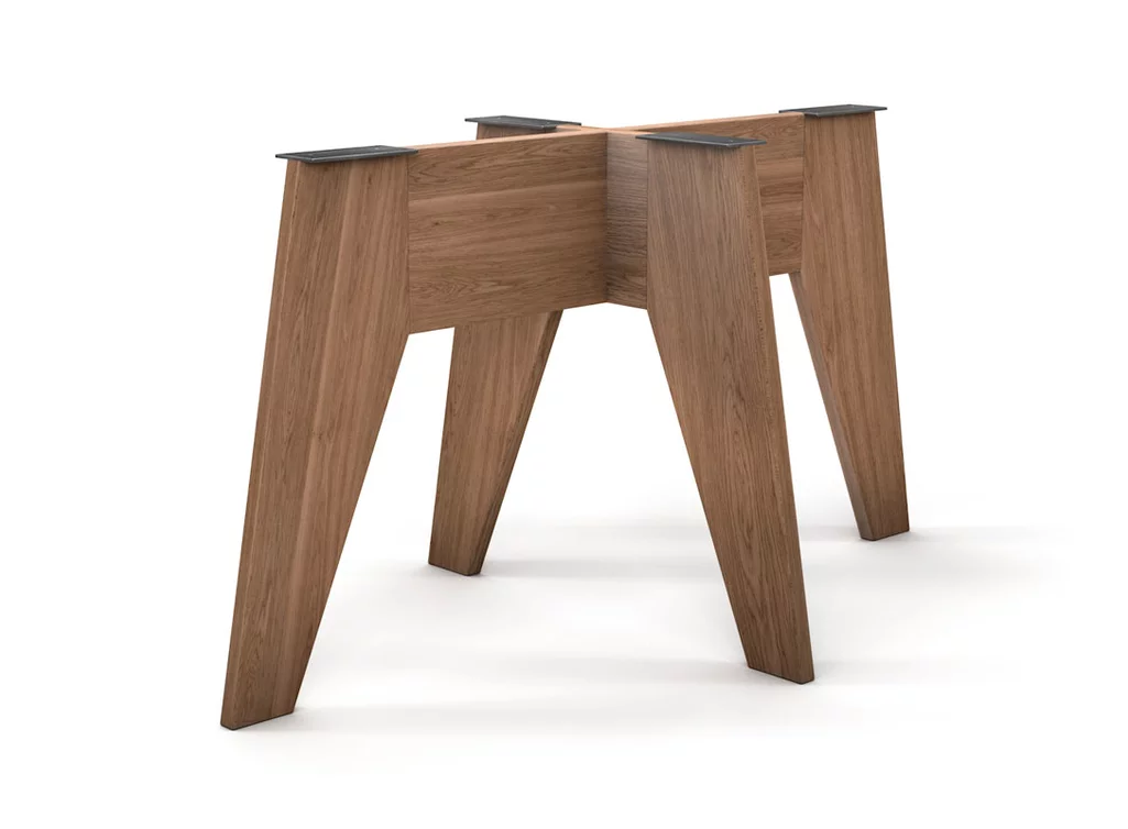 Modernes Holz Tischgestell ganz nach deinem Maß gefertigt