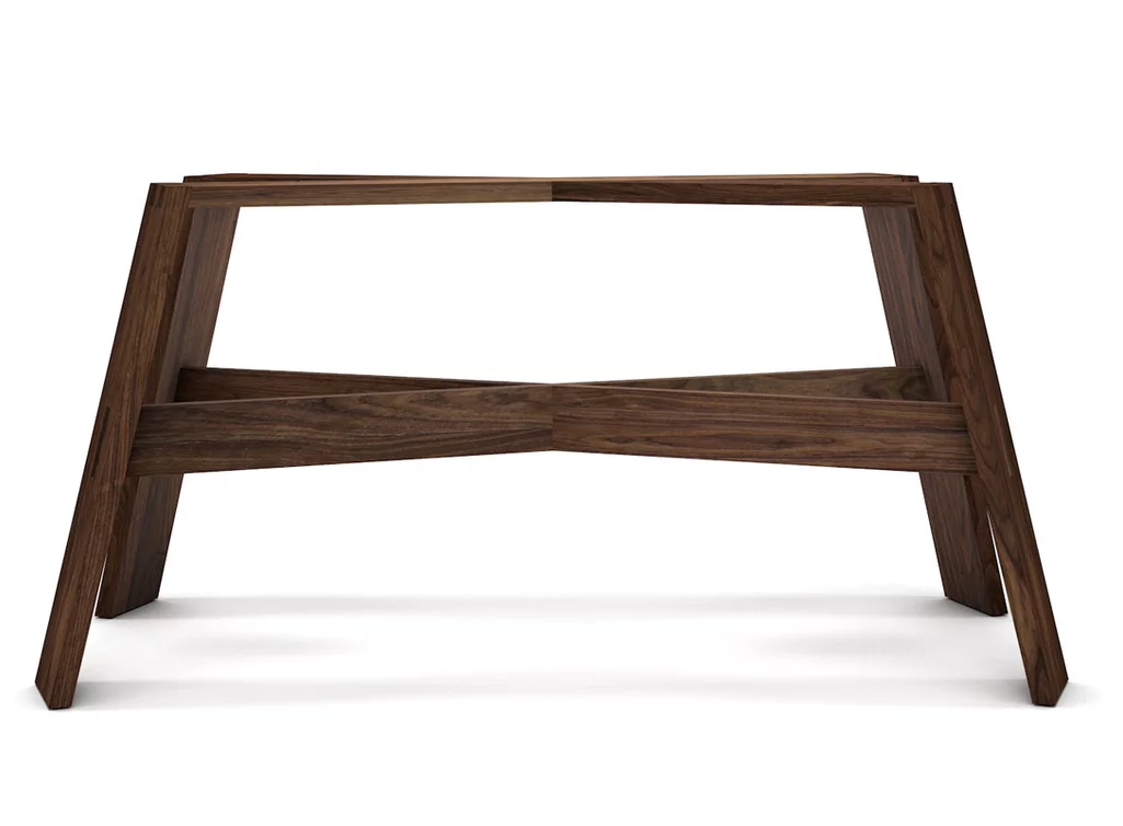 Design Tischuntergestell aus Massivholz nach deinem Maß aus Nussbaum gefertigt Design Tischuntergestell aus Massivholz nach deinem Maß aus Nussbaum gefertigt