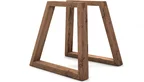 Holz-Tischkufen Eiche Altholz schräg nach Maß