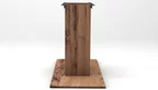 Massivholz-Säule Untergestell aus Balkeneiche