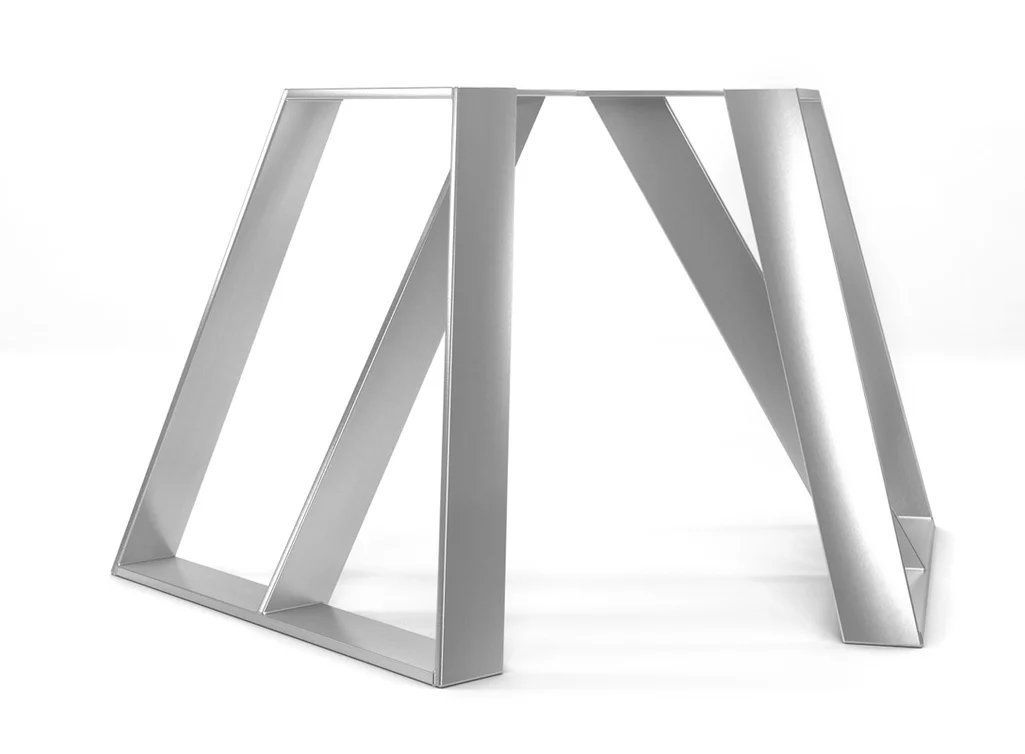Metall Tischkufen aus hochwertigem Edelstahl