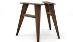 Tischgestell Holz Nussbaum im dezenten Design nach deinem Maß.