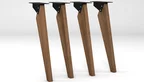 Moderne Tischbeine aus Holz Eiche massiv