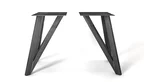 Metall Tischgestell aus Stahl in verschiedenen Oberflächen auswählbar.