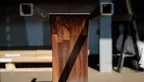 Massivholz Mittelfuß Tischgestell aus Nussbaum vollmassiv