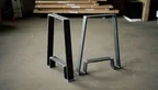 Massive Stahl Tisch-Kufen in einem modernen Design - VSB01