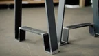 Tisch Metallgestell in verschiedenen Oberflächen wählbar