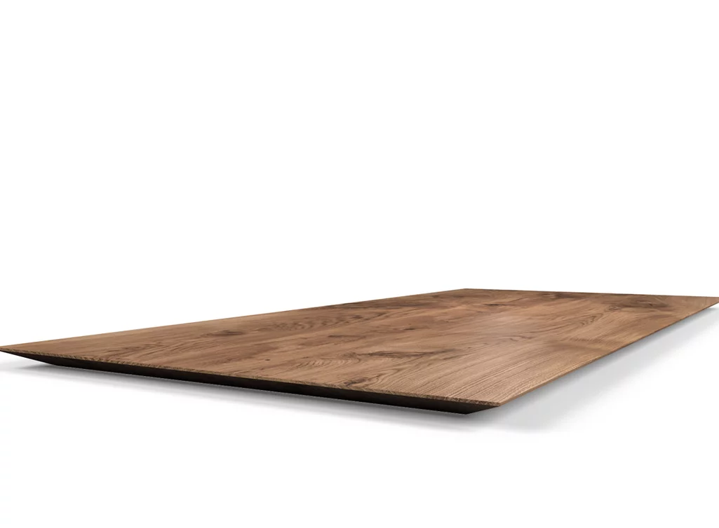 Eiche Holzplatte nach Maß mit Facettenkante Eiche Holzplatte nach Maß mit Facettenkante