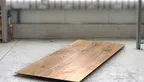 Massivholz Tischplatte Eiche Ast 4cm mit Facettenkante nach Maß