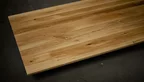 Massivholz Tischplatte Eiche mit charaktervollem Astanteil