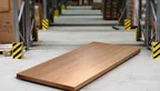 Buche Tischplatte in astfreier Ausführung in aufgedoppelter Bauweise