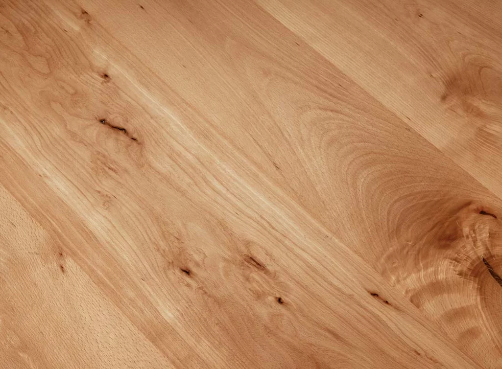 Tischplatte auf Maß aus Buchenholz gefertigt Detailansicht 2cm Tischplatte auf Maß aus Buchenholz gefertigt Detailansicht 2cm