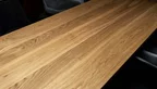 Eichentischplatte nach Maß in weitgehend astfreier Qualität