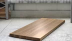 Holz Tischplatte aus Eiche aufgedoppelt 8cm Massivholz
