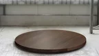Runde Massivholz-Tischplatte Nussbaum 6cm astfrei nach Maß