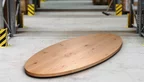 Holzplatte oval Buche Ast 4cm stark nach Maß gefertigt