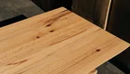 Massive Kernbuche Tischplatte nach Maß Detailansicht