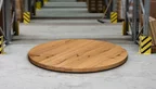 Tischplatte Vollholz rund 6cm aufgedoppelt nach deinen Maßen gefertigt.