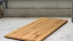 Tischplatte nach Maß aus Kernbuche 5cm stark gefertigt.