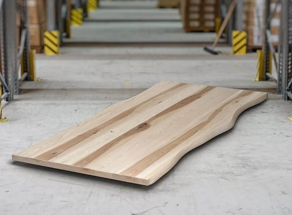 Kernahorn Baumkanten Tischplatte 4cm stark nach Maß