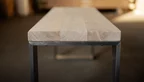 Detailansicht Eichenholz astfrei in der Oberfläche Weiss-Wash