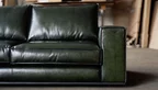 Lounge Sofa aus Leder mit einem Gestell aus Stahl