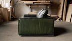 Bequemes Leder Lounge Sofa in verschiedenen Farben verfügbar