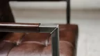 Detailansicht Industriedesign Sessel Echtleder