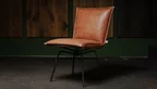 Sanne Swivel Lederstuhl mit einer Rückenlehne und einem 360 Grad drehbarem Sitz