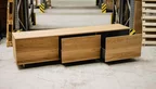 Lowboard Eiche mit 3 Schubladen nach Maß gefertigt