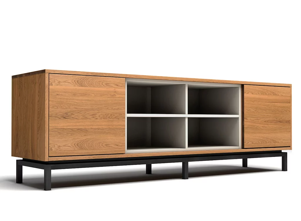 Sideboard in Maßfertigung aus massiver Eiche gefertigt