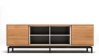Eiche Sideboard auf Maß mit 2 Türen und 4 Fächern