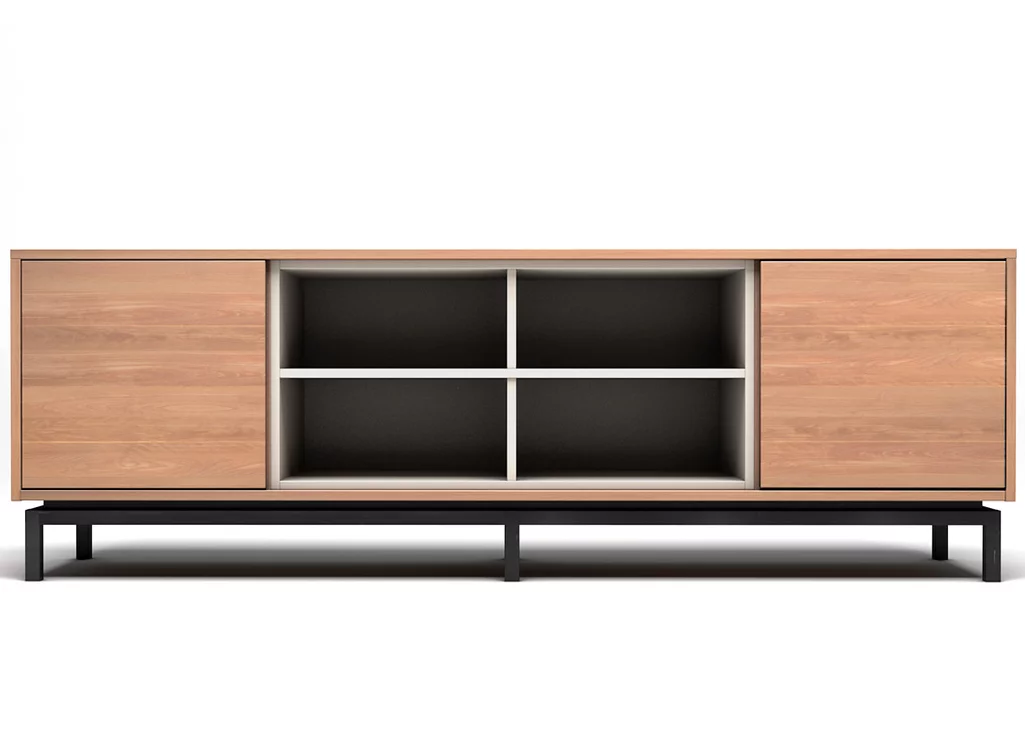 Modernes Sideboard nach Maß Buche mit 2 Türen und 4 Fächern