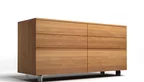 Moderne Massivholz Kommode in Buche