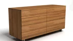 Hochwertige Kommode Eiche modern mit 6 Schubladen