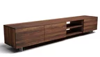 TV-Lowboard aus Massivholz Nussbaum