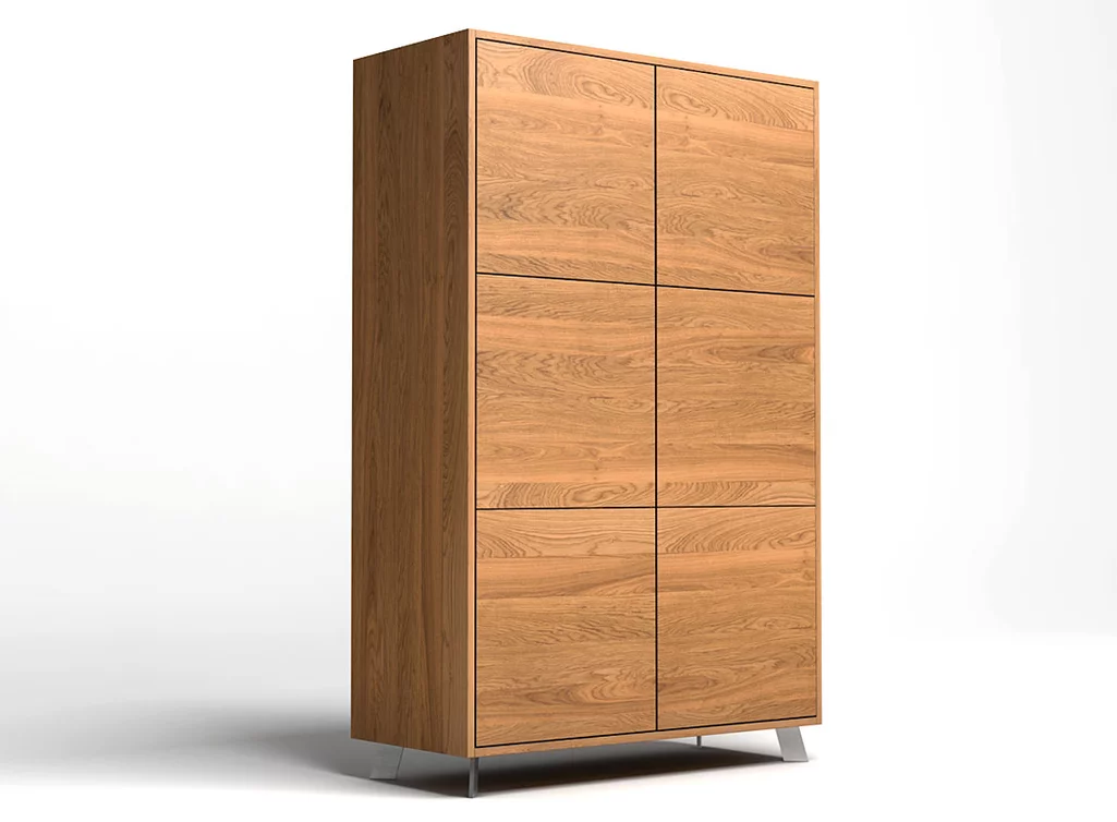 Massivholz Highboard in Maßfertigung aus Eichenholz Massivholz Highboard in Maßfertigung aus Eichenholz