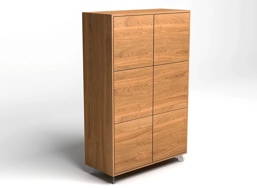 Highboard aus Eiche massiv auf Maß gefertigt Highboard aus Eiche massiv auf Maß gefertigt