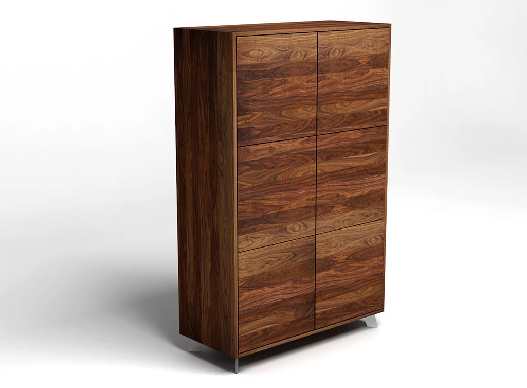 Edler Massivholzschrank aus Nussbaum im modernen Design Edler Massivholzschrank aus Nussbaum im modernen Design