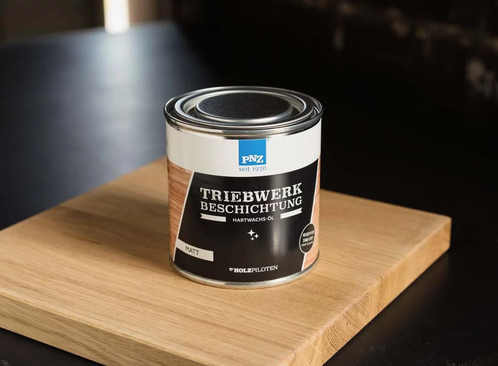 Hartwachs Öl zur Oberflächen Versiegelung - unsere Triebwerk Beschichtung.