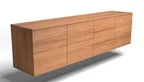 Lowboard Buche massiv wandhängend auf Maß
