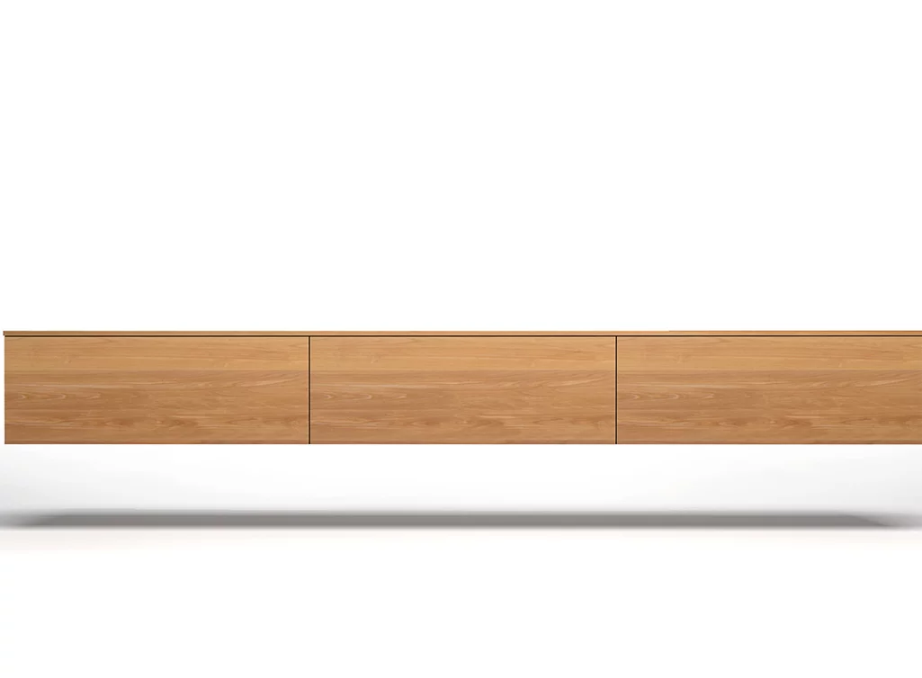 Lowboard Holz hängend Buche nach Maß