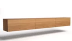 Holz-Board mit drei Schubladen zur Wandbefestigung