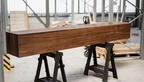 Sideboard mit Wandaufhängung Nussbaum massiv