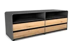 Sideboard Stahl mit Schubladen in Eiche nach Maß