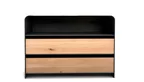 Metall Sideboard mit 2 Schubladen in Eiche