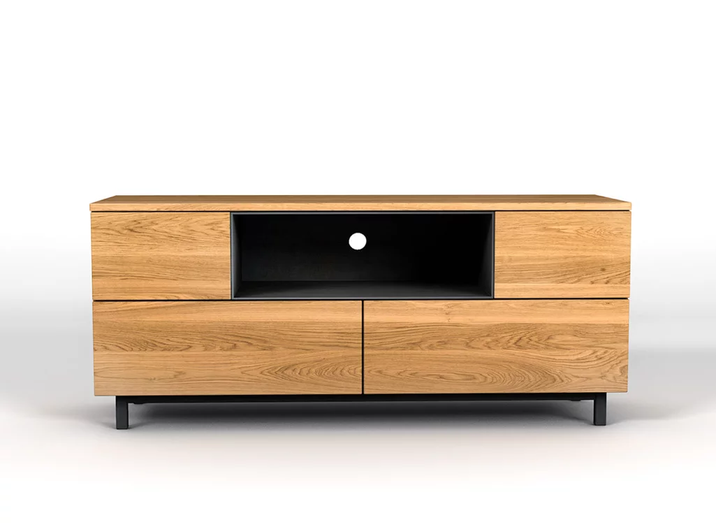 Sideboard Maßanfertigung Eiche massiv mit 4 Schubladen Modell FTN.